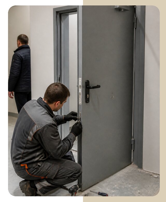 Ремонт противопожарной двери в Снежинске по цене 6755 р. | ДвериЛегко-Снж